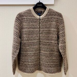 Woolrich 100% Wool Zip Front Sweater